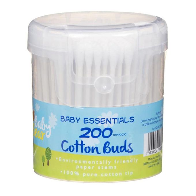 Baby Essentials Coton-tiges Baby Essentials 200pk