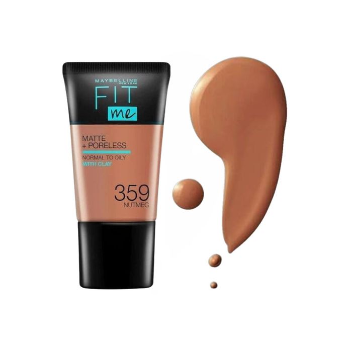 Maybelline Fond De Teint Fit Me Matte + Poreless Avec Argile, Nutmeg , No: 359