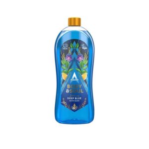 Astonish Bain Moussant Bleu Profond Nourrissant Et Apaisant Pour Le Corps Et L'âme Avec Un Parfum Doux Et Rafraîchissant Pour Une Relaxation Ultime, 950 Ml