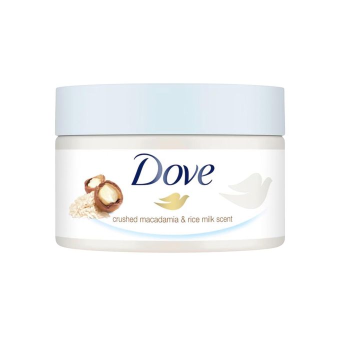 Dove Gommage Corporelle Exfoliating Body Scrub Crushed Macadamia & Rice Milk 225ml