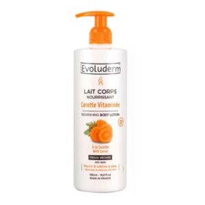 Evoluderm Lotion Nourrissante Pour Le Corps à La Carotte / Lait Corps Hydratante
