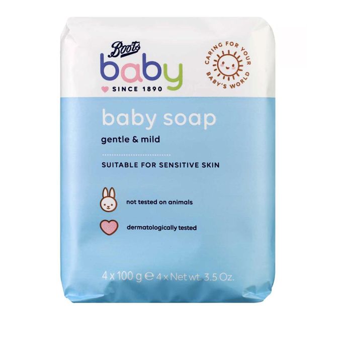 Boots Baby – Savon Doux pour Bébé – 4 x 100 g