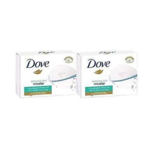 Dove Savon Barre Micellaire Peaux Sensibles – 1 x 100g – Nettoyage Doux