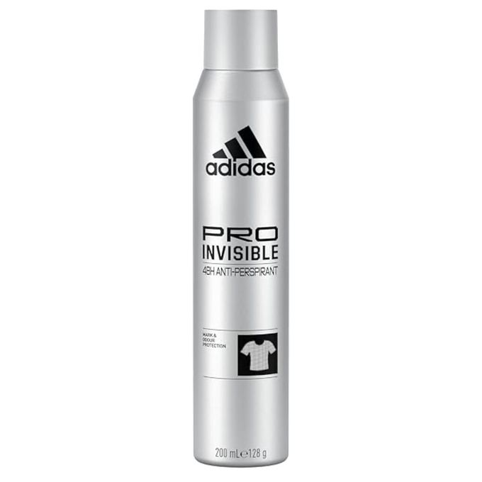 Déodorant Anti-transpirant Adidas Pro Invisible – 48h de Protection – 200 ml
