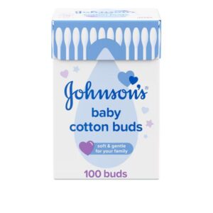 Johnson's Baby – Bâtonnets Coton Doux pour Bébé – 100 Pièces