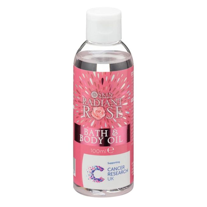 Skin Techniques Huile De Corps à La Rose Radieuse ,Skin Techniques Radiant Rose Bath & Body Oil 100 Ml